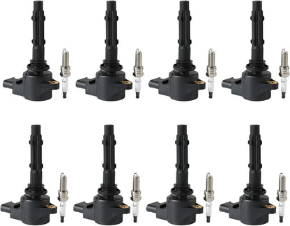 ya 9 10.24 6X Ignition Coils & 6X Iridium Spark plugs for Mercedes-benz C300 E350 UF535