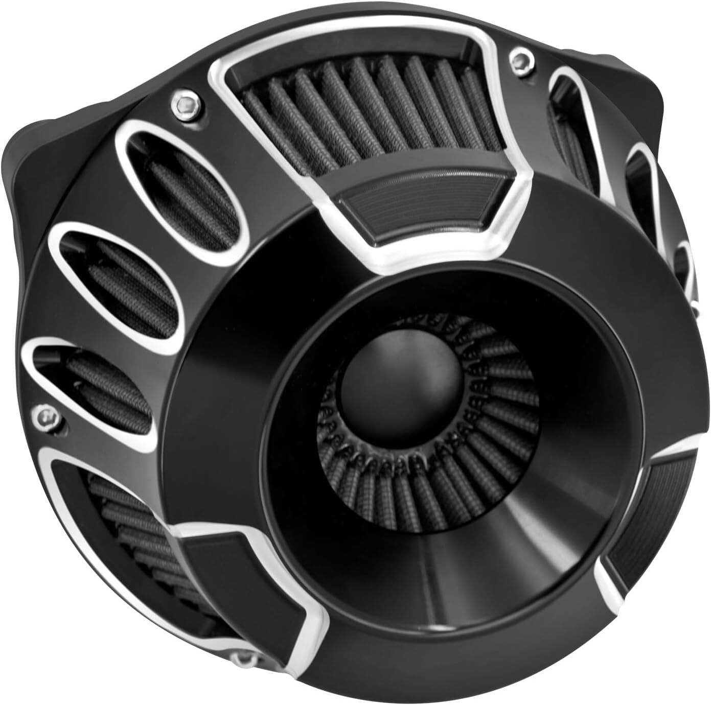 ya 8 8.24 baidi Hollow Cut Air Cleaner Filter Gray Intake for Harley Road Electra Glide 00-2007
