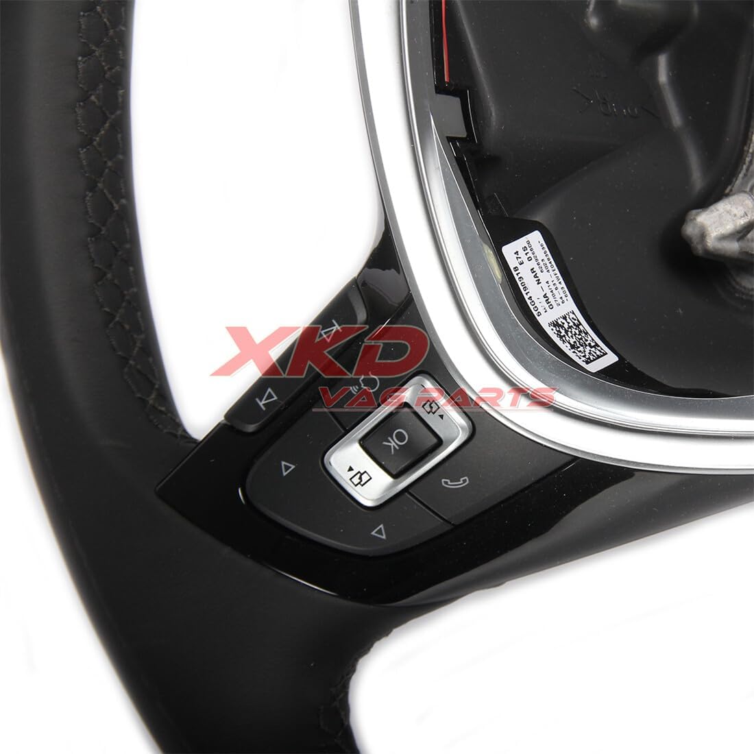 ya 23 10.7 baidi Black Leather Multifunction Steering Wheel for VW for Jetta MK6 for Golf MK7