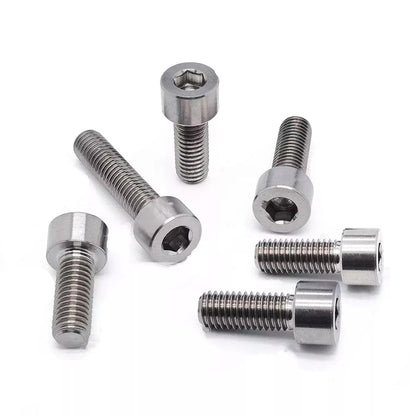ya 16 10.20 baidi TA2 Titanium Bolts Ti Allen Hex Socket Cap Head Screws M3 M4 M5 M6 M8 DIN912 GR2-1