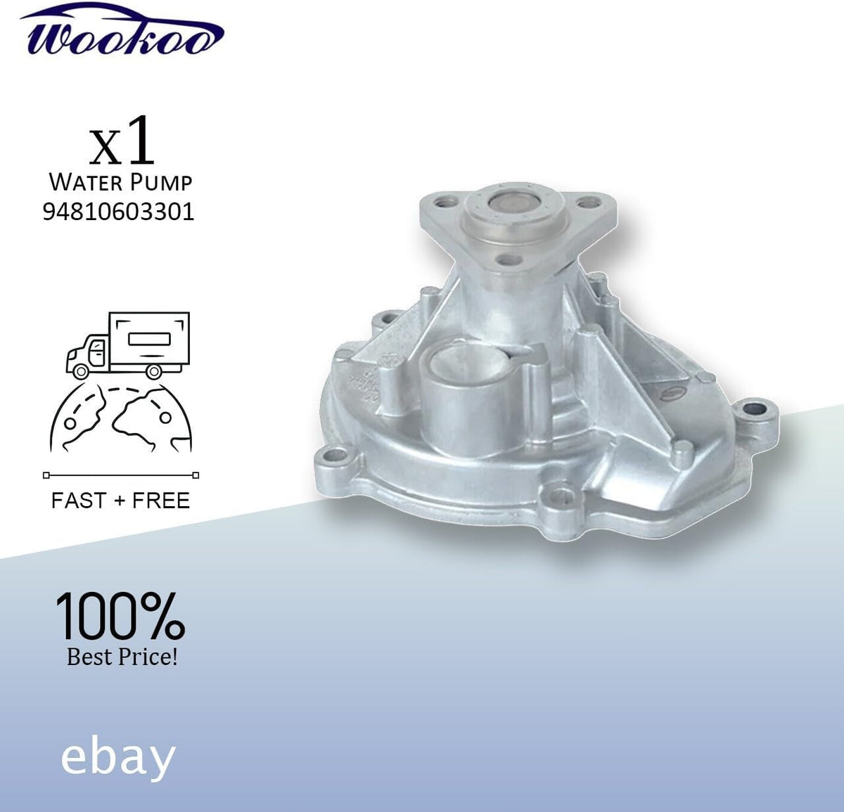 ya 9 10.24 94810603301 Water Pump for 2008-2016 for Porsche Macan for Cayenne for PANAMERA 3.0L 3.6L 4.8L