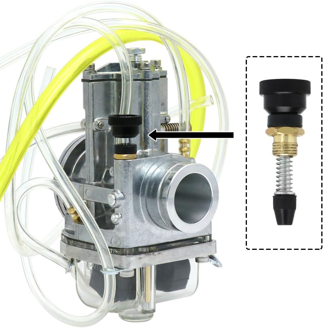 ya 2 8.15 Carburetor for MAN ual Pull Choke for 28-34mm 36-40mm Carb Replacement