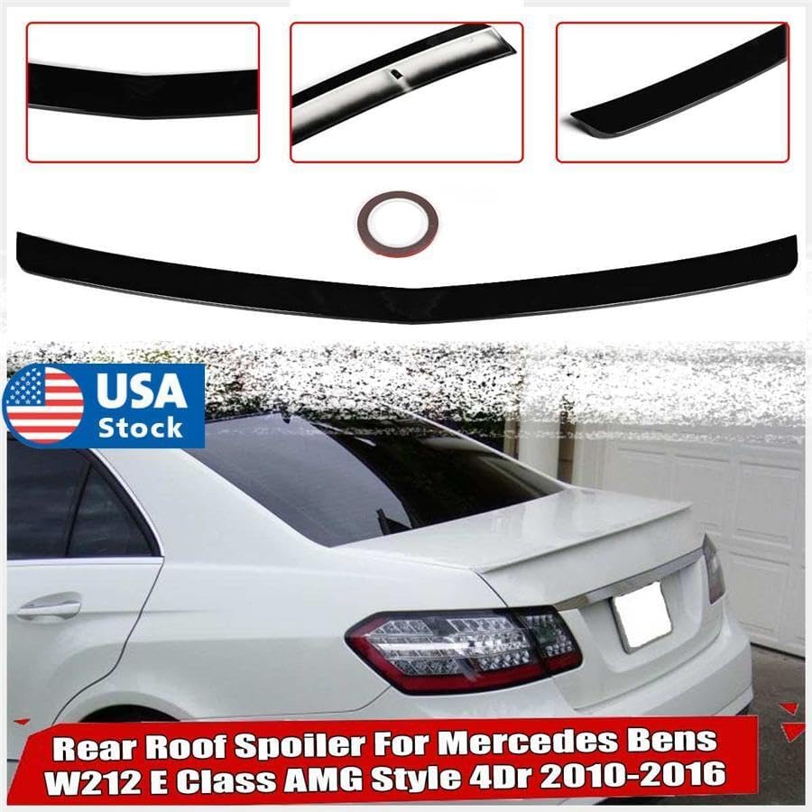 ya 6 8.24 baidi ABS Plastic Rear Trunk ABS Spoiler Wing Lip For 10-16 for Mercedes-Benz W212 A Style