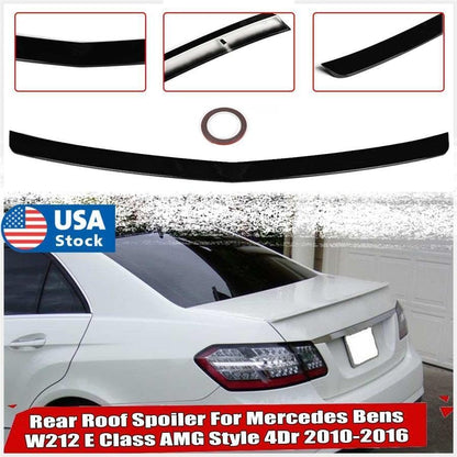 ya 6 8.24 baidi ABS Plastic Rear Trunk ABS Spoiler Wing Lip For 10-16 for Mercedes-Benz W212 A Style