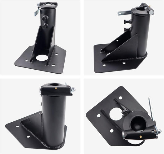 ya 4 8.8.2 Adjustable 12-17 Fifth (5th) Wheel for Camper RV Adapter Hitch to Gooseneck