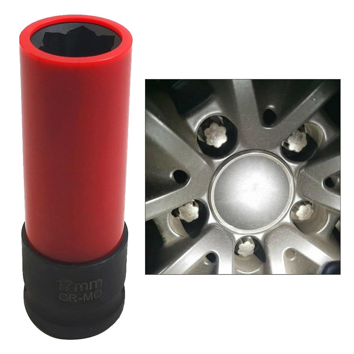 ya 13 9.15 baidi 17mm Wheel Lock Nut Removal Socket Wrench for S Series Tyre Parts