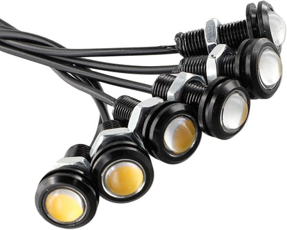 ya 4 8.8 6pcs Front Grille Anti-collision Grill Cover Amber LED Light Replacement Parts 