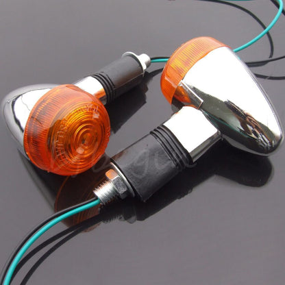 ya 4 8.14 Paar Motorcycle Turn Signal Flashing Light Black Amber for Yamaha for Kawasaki for Honda 