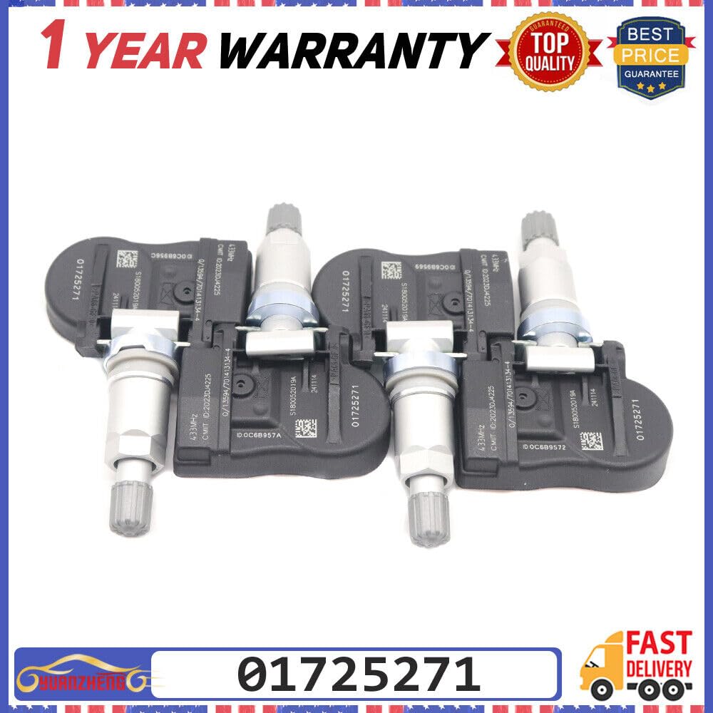 ya 2 8.15 433MHz 4X TPMS tire Pressure Sensor 01725271 is Applicable to Geely Atlas Grand X7 Sport
