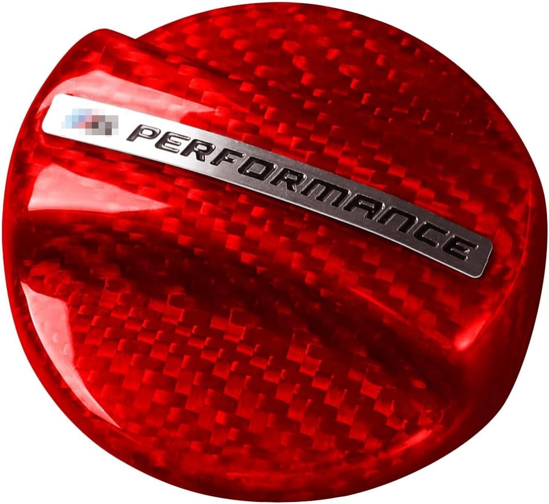 ya 5 8.10 for BMW F30 F80 F82 E92 Red Carbon Fiber Universal Fuel Tank Oil Gas Cap Decor