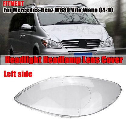ya 7 8.24 baidi Headlight Headlamp Lens Cover Left Side for Mercedes-Benz W639 Vito Viano 04-10