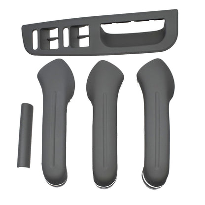 ya 4 8.8 Suitable for VW Golf MK4 Gray Interior Door Grab Handle Cover Switch Frame Decoration 5 Pieces