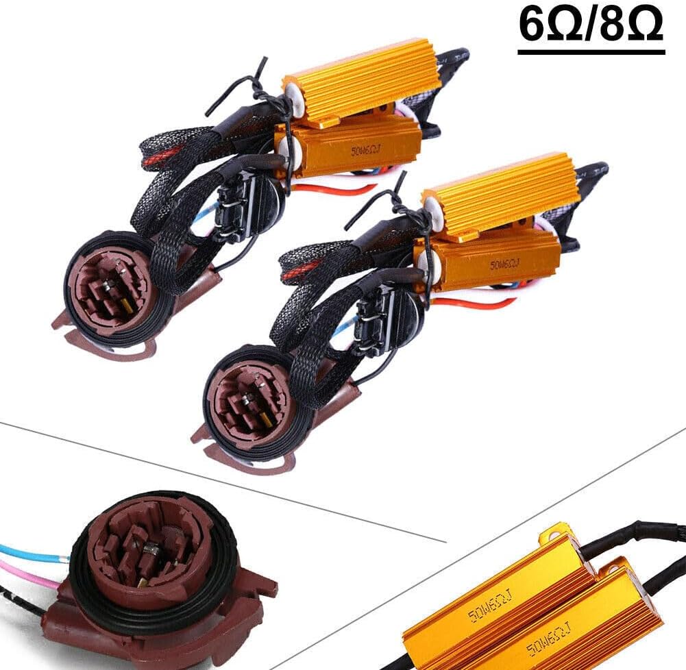 ya 13 9.15 baidi LED Front Turn Signal Load Resistor Adapter Anti-Over Flash Error Canceller