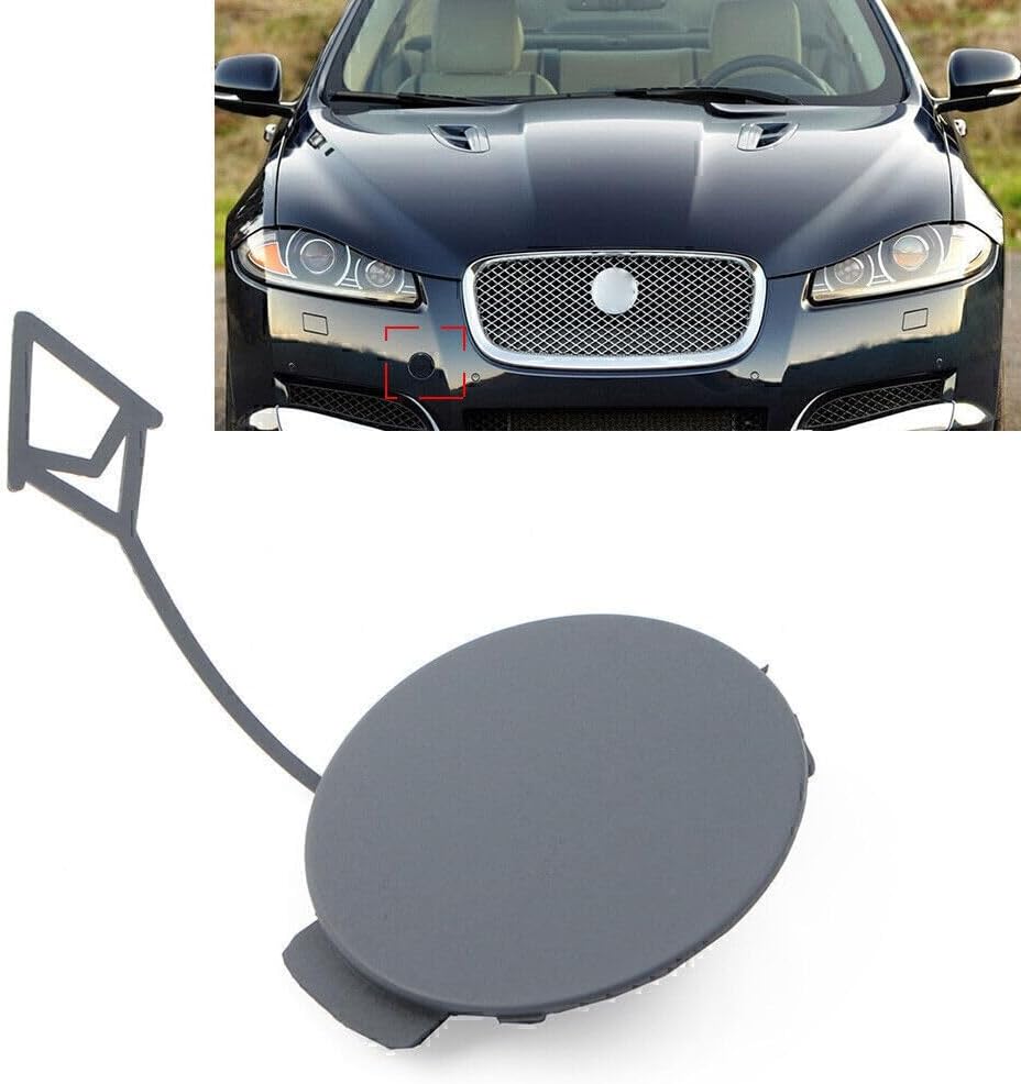 ya 4 8.8.2 1x Fit for Jaguar XF 2012-2015 2013 14 C2Z13457 Front Bumper Trailer Hole Cover