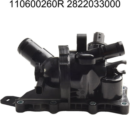 ya 2 8.15 Housing Thermostat Housing 1PC Black for for Nissan For QASHQAI J11/J12-Plastic