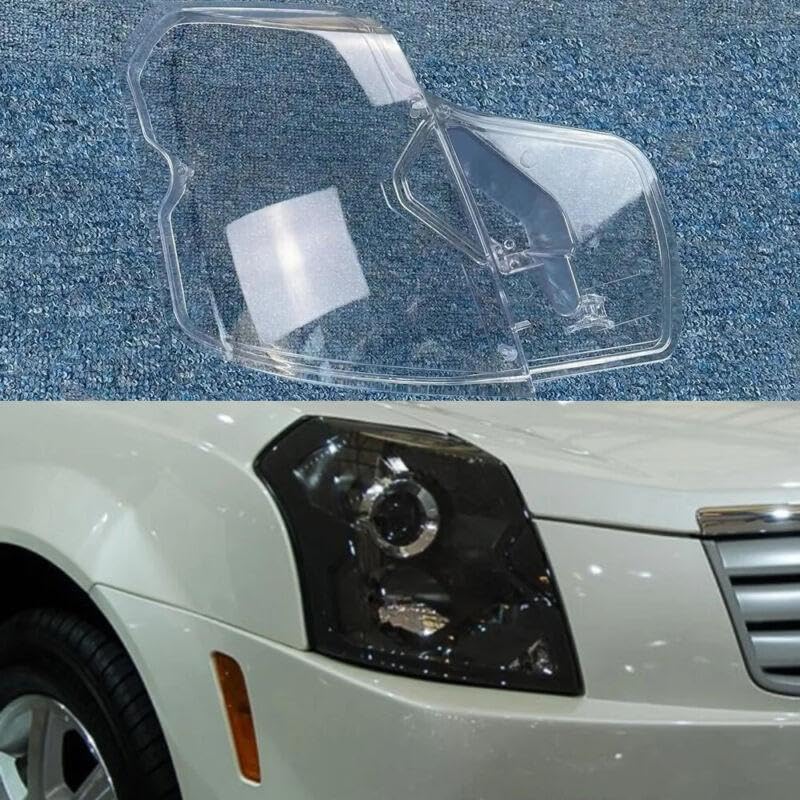 ya 4 8.14 for Cadillac CTS 2003-2007 Right Headlight Lens Transparent Housing + Sealant 