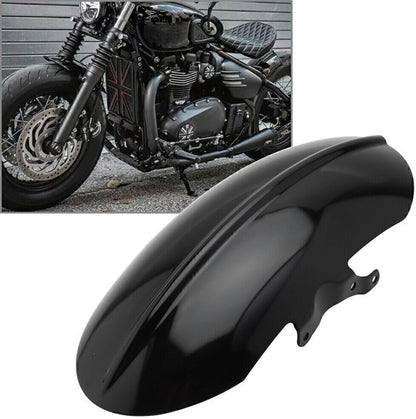 ya 4 8.10 Vivid Black Motorcycle Short Front Mudguard Fender Fit Bobber Speedmaster