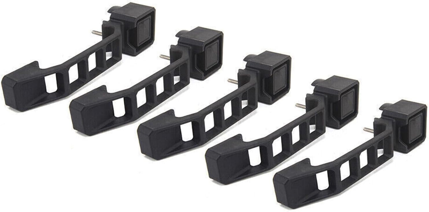 ya 2 8.15 for 07-18 for Jeep Wrangler JK 4 Door 5 Pieces Black Door Handles and Tailgate Handles at