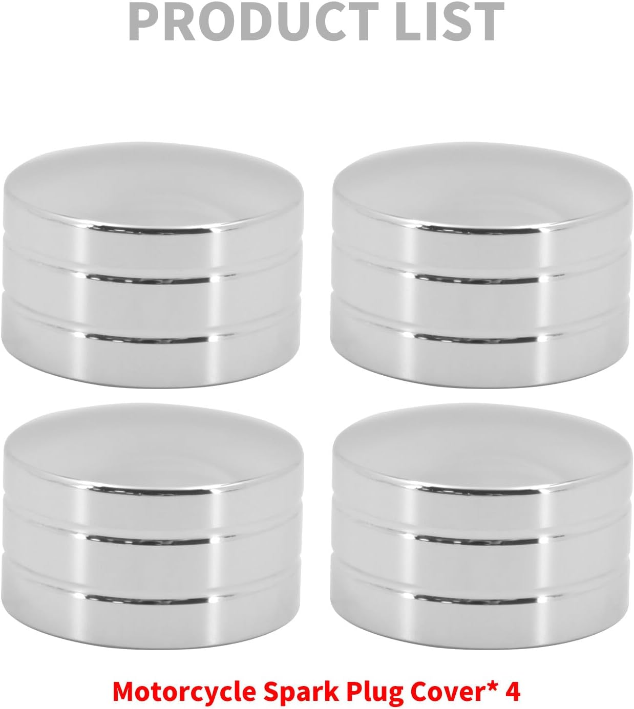 ya 7 8.24 baidi 4x Chrome Head Bolt Cover Fit for Harley Touring Sportster Softail Dyna Twin Cam