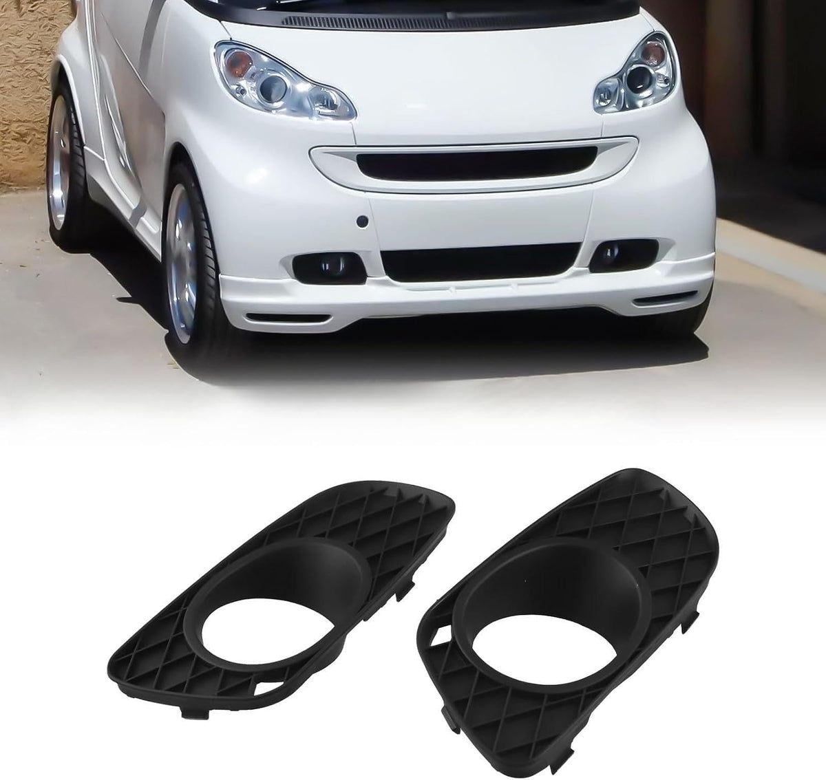 ya 13 9.15 baidi Universally Compatible Pair of Fog Light Lamp Covers for for Smart For Fortwo 451