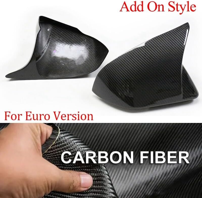 ya 11 9.14 baidiFor Euro Version for Ford for Mustang 2014-2022 Carbon Fiber Side Rearview Mirror Cover