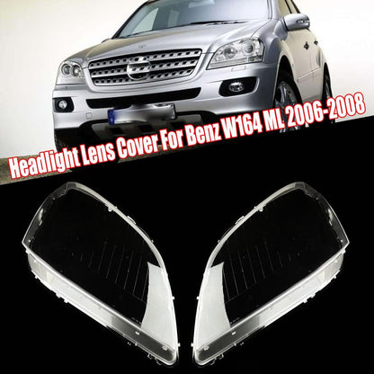 ya 7 8.24 baidi Headlight Clear Lens Cover Shell Replace Lenses for 2006-2008 for Mercedes-Benz W164