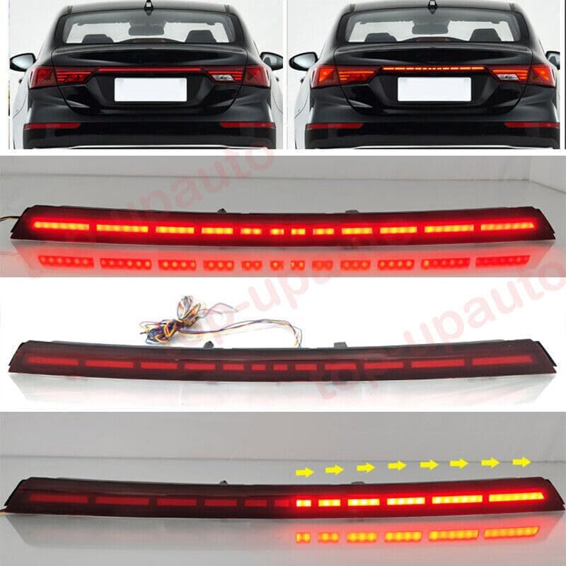 ya 4 8.14 Suitable for Kia Forte 2019-2022 GT Style LED Rear Trunk Tailgate Light Brake Turn Signal Light 