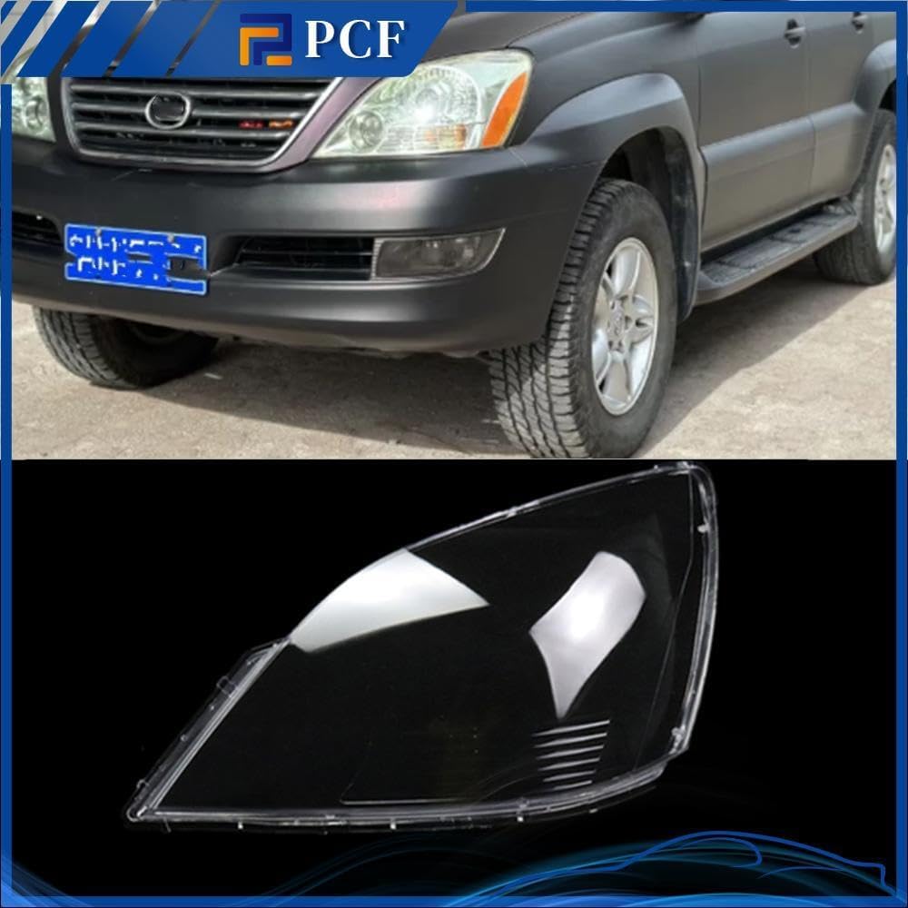 ya 4 8.14 for Lexus GX470 2004~2009 Left Headlight Lens Replacement Protective Cover + Glue 1 pcs 