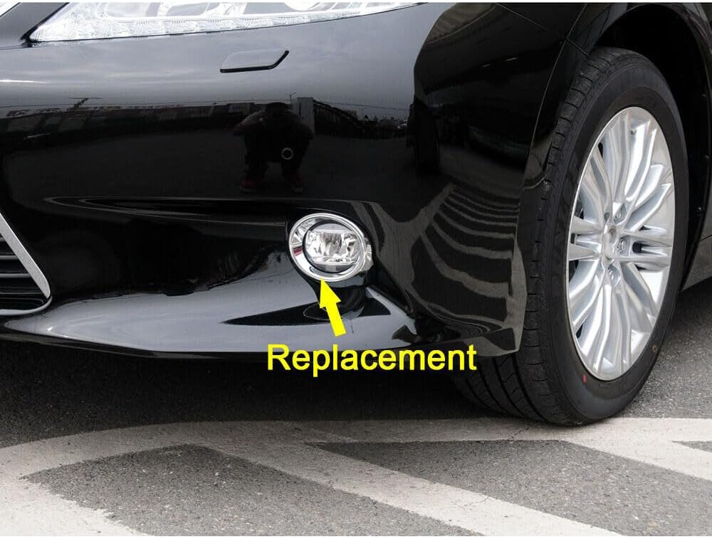 ya 4 8.14 Left front fog lamp chrome protective ring suitable for Lexus ES300h ES350 2013-2015