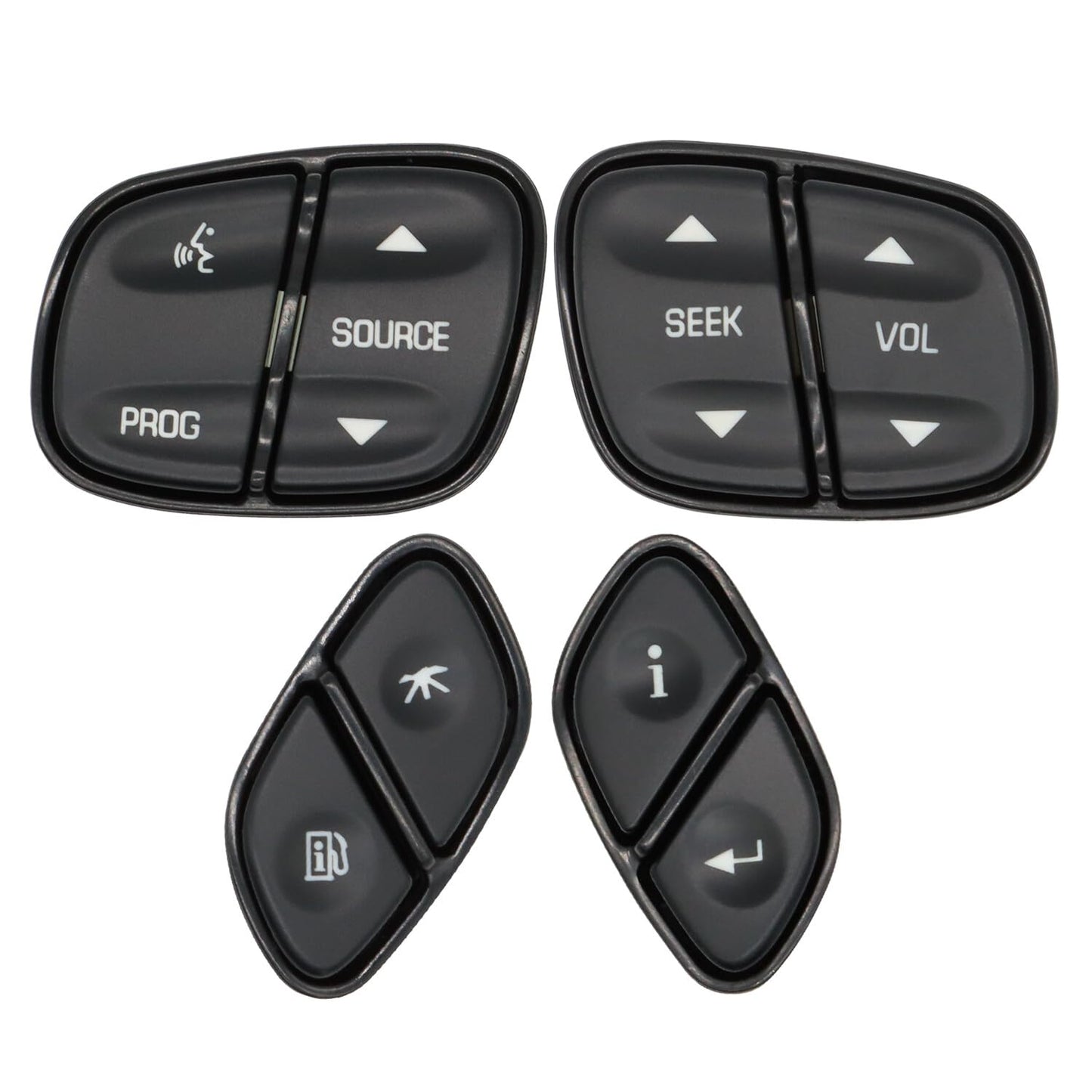 ya 5 8.10 4-Pack Steering Wheel Switch Control Button Suitable for 21997738 21997739 1999442 1999443
