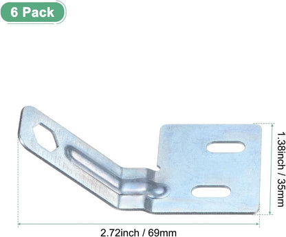 ya 26 10.21 baidi 6-Pack Folding Door Surface Aligner, Stainless Steel Folding Door Hardware
