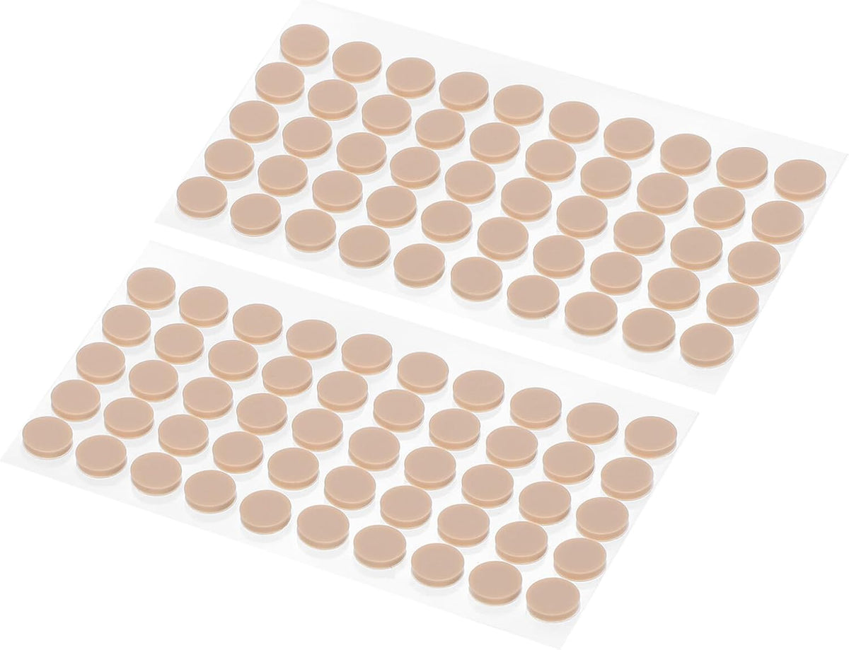 ya 26 10.21 baidi 0.39 Diameter Cabinet Door Bumpers, 100 Pcs Door Stoppers, Brown