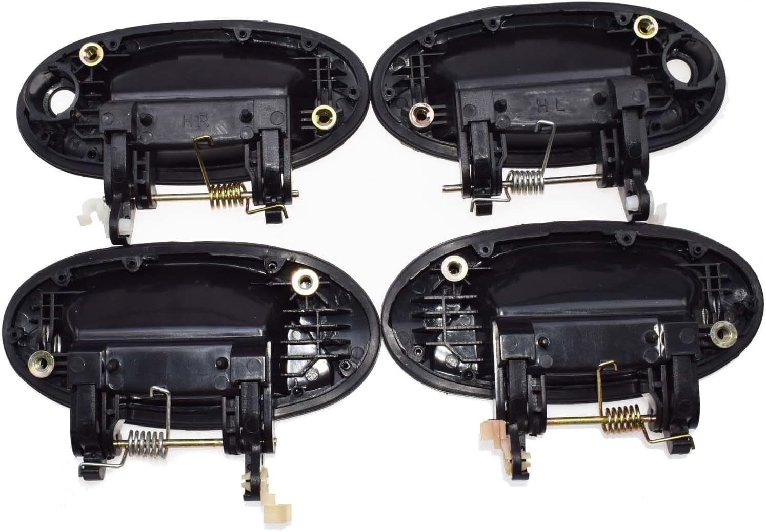 ya 2 8.15 8 Piece Set Exterior and Interior Door Handles Black for Hyundai for Elantra 1996-2000