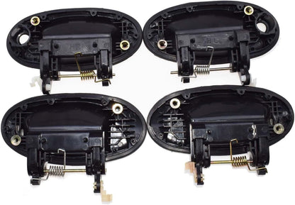 ya 2 8.15 8 Piece Set Exterior and Interior Door Handles Black for Hyundai for Elantra 1996-2000