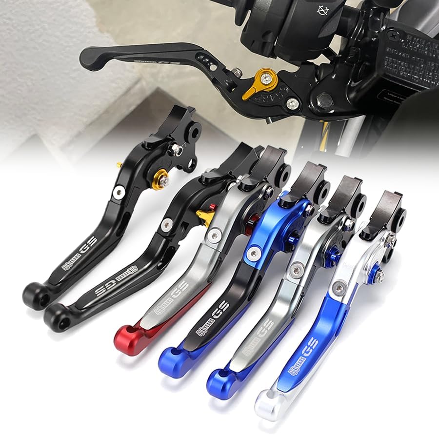 ya 4 8.14 Adjustable Foldable Extendable Clutch Brake Lever for BMW R1200GS/ADV 2004-2012