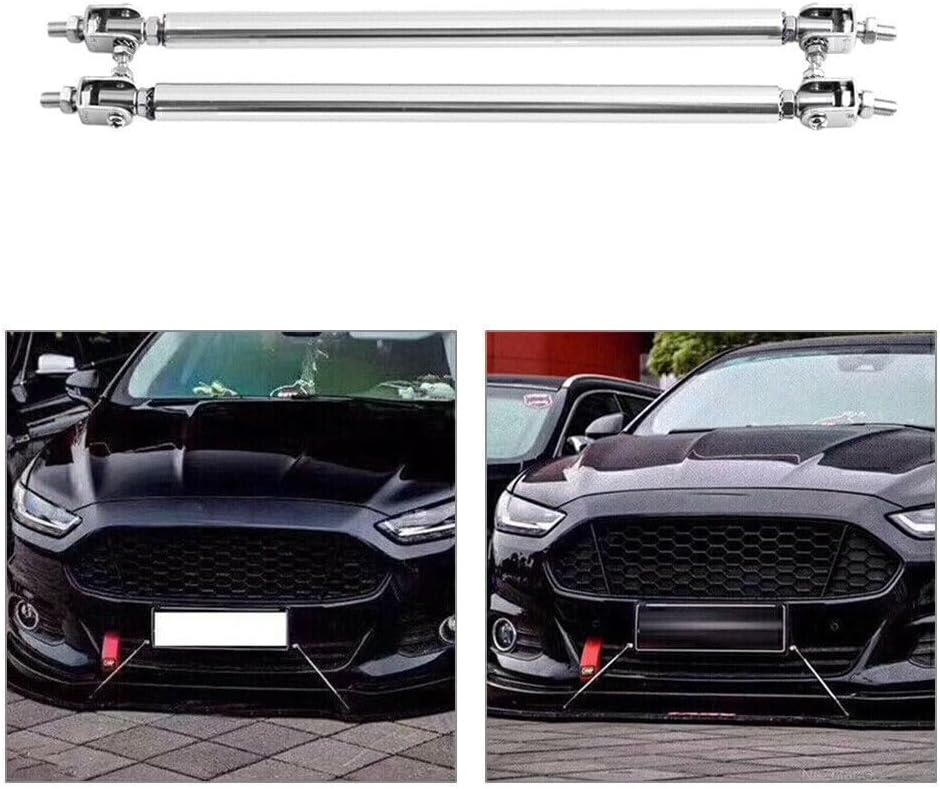 ya 4 8.8.2 2x Universal Adjustable Front Bumper Lip Splitter Strut Rod Tie Support Bar