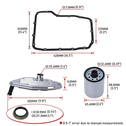 ya 5 8.10 for 45RFE 545RFE 66RFE 68RFE Transmission Filter Service Kit 5179267AC 4799662