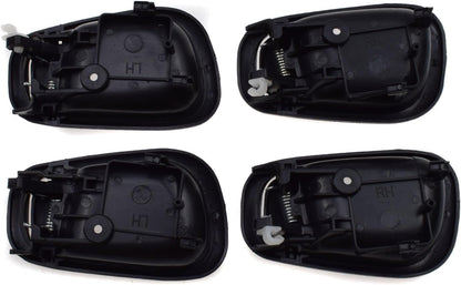 ya 10 9.16 baidi 8 Pieces Front and Rear Black Exterior Door Handles for Toyota for Corolla 1998-2003-