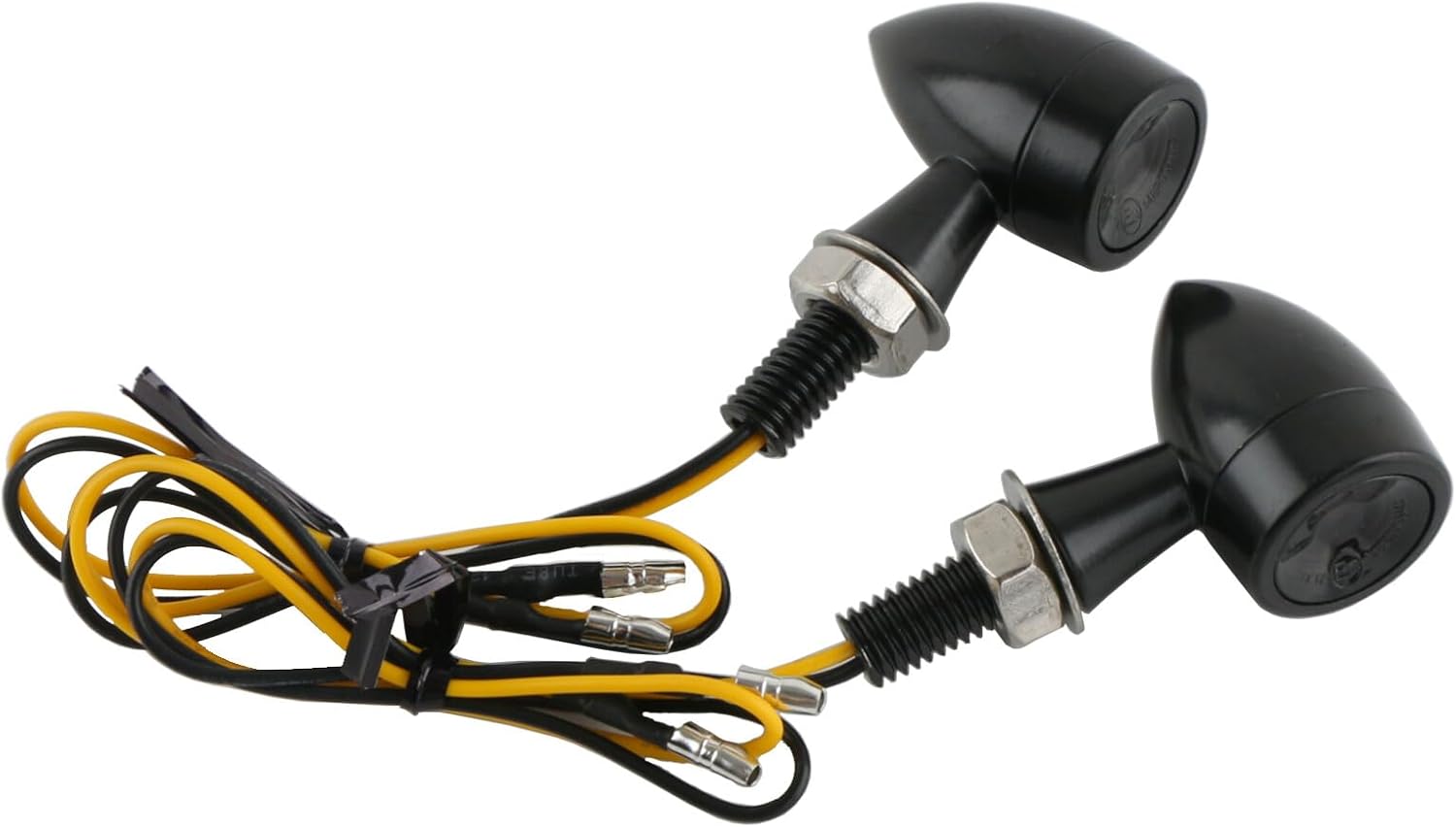 ya 4 8.14 Black Universal Motorcycle LED Bullet for Mini Turn Signal Brake Flasher Light 