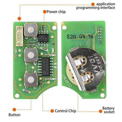 ya 3 8.24 baidi 5X XKB506EN Universal Wire Remote Key Flip 3 Buttons for V.W B5 VVDI Tool