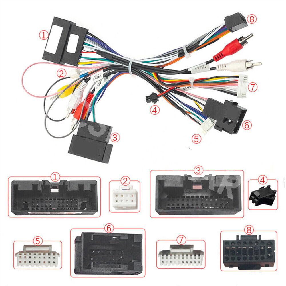 ya 6 8.24 baidi Car Radio for Audi o Power Wire Harness Cable Adapter W/Canbus Box Fit for Ford F150