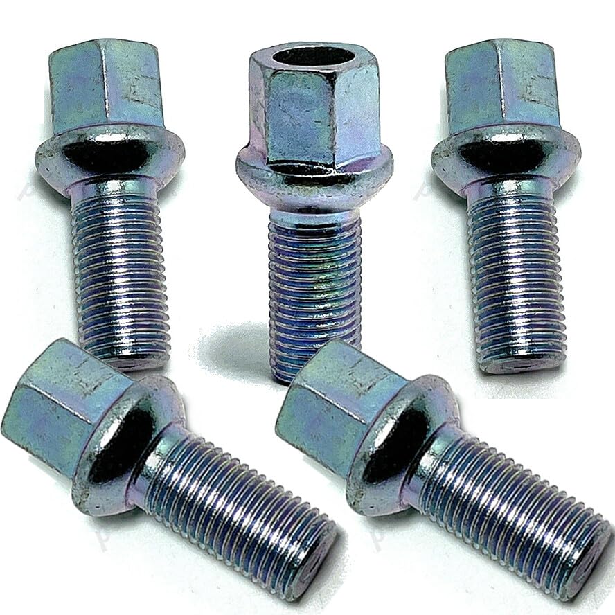 ya 5 8.10 5 Pack Wheel Lug Nuts and Bolts for VW for Golf for Jetta for Passat Beetle for Audi for A4 A6 8D0601139
