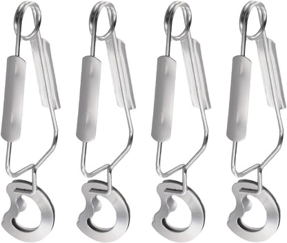 ya 14 9.20 baidi Multi purpose Snail Tongs Stainless Steel Kitchen Serving Tongs Set of 4
