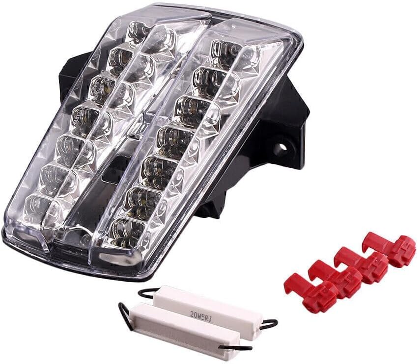 ya 10 9.16 zhengce LED Tail Lamp Rear Taillight Running Light Clear Lens Fit for Suzuki SV650