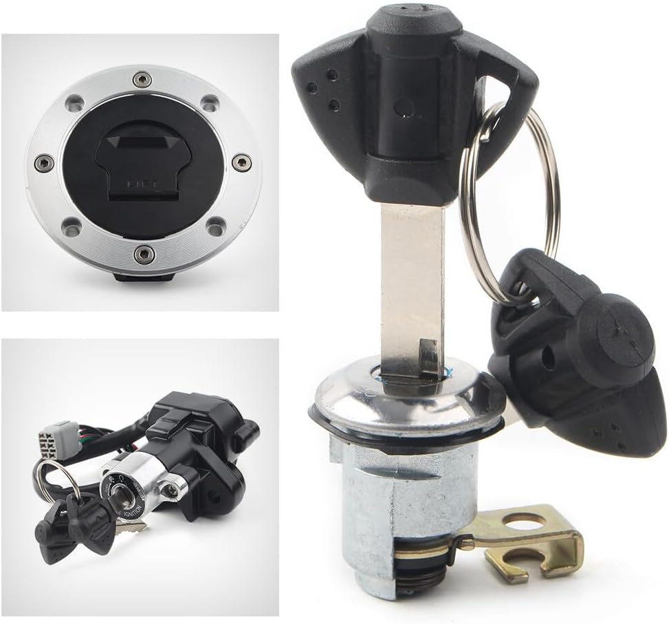 ya 6 8.24 baidi for Suzuki VStrom1000/DL1000 2002-2009 1x Ignition Switch Fuel Gas Cap Lock Set