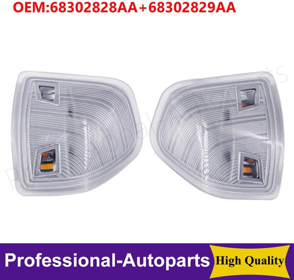 ya 11 9.14 baidi1Pair L+R Mirror Turn Signal Lights For 2010-2021 for Dodge for Ram 1500 2500 3500