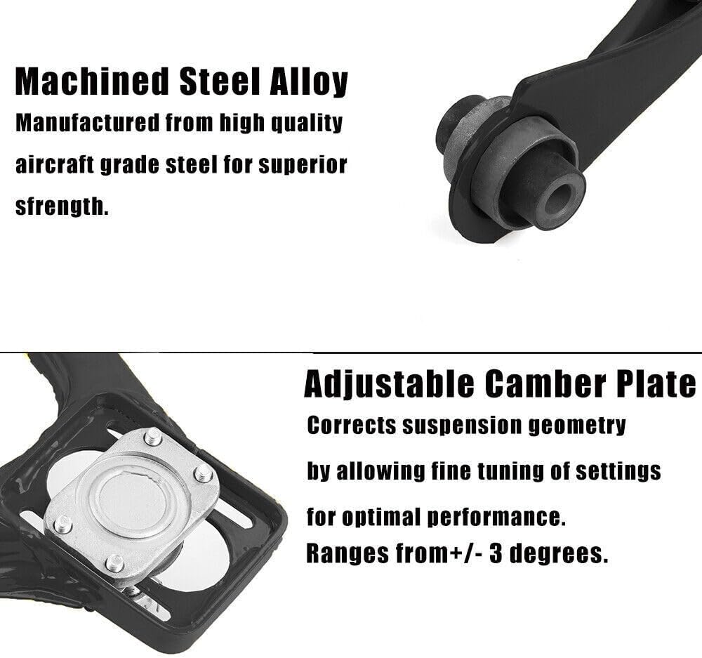 ya 13 9.15 baidi Black Front Adjustable Upper Control Arm Camber Kit for Honda for Civic 96-00 EK