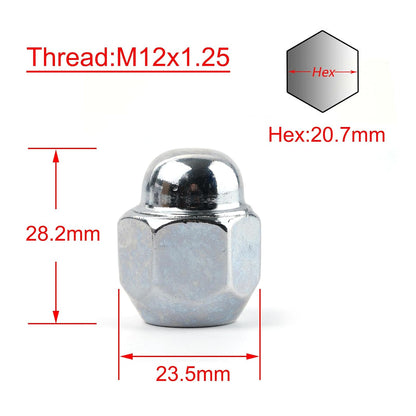 ya 10 9.16 baidi 4X for Infiniti G20 for Nissan Armada Condor Car Wheel Lug Nuts Bolts M12X1.25 21Hex