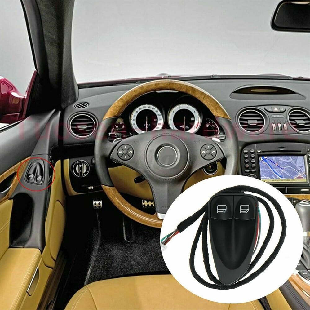 ya 8 8.24 baidi Power Window Control Switch Left Driver for Benz R230 SL500 SL550 2308211351