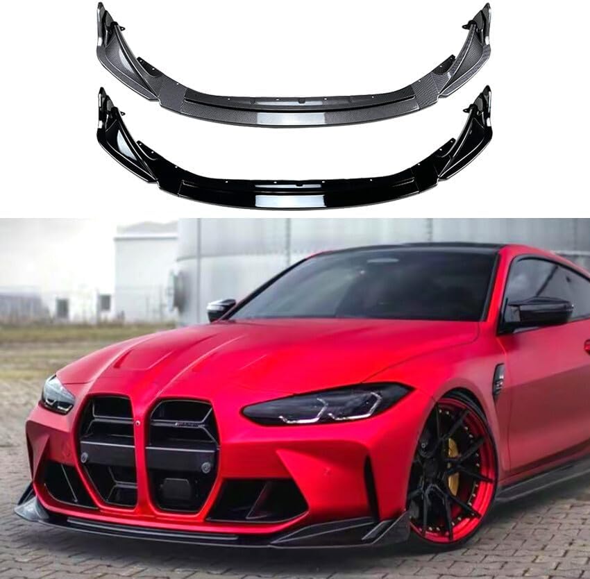 ya 2 8.24 baidi Matte Black Front Bumper Spoiler Splitter Lip for BMW G80 M3 G82 M4 2021-2023